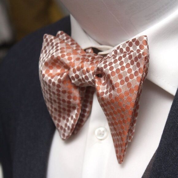 Men's Self tied Bow Tie Copper Color Bowtie - Picture 1 of 10